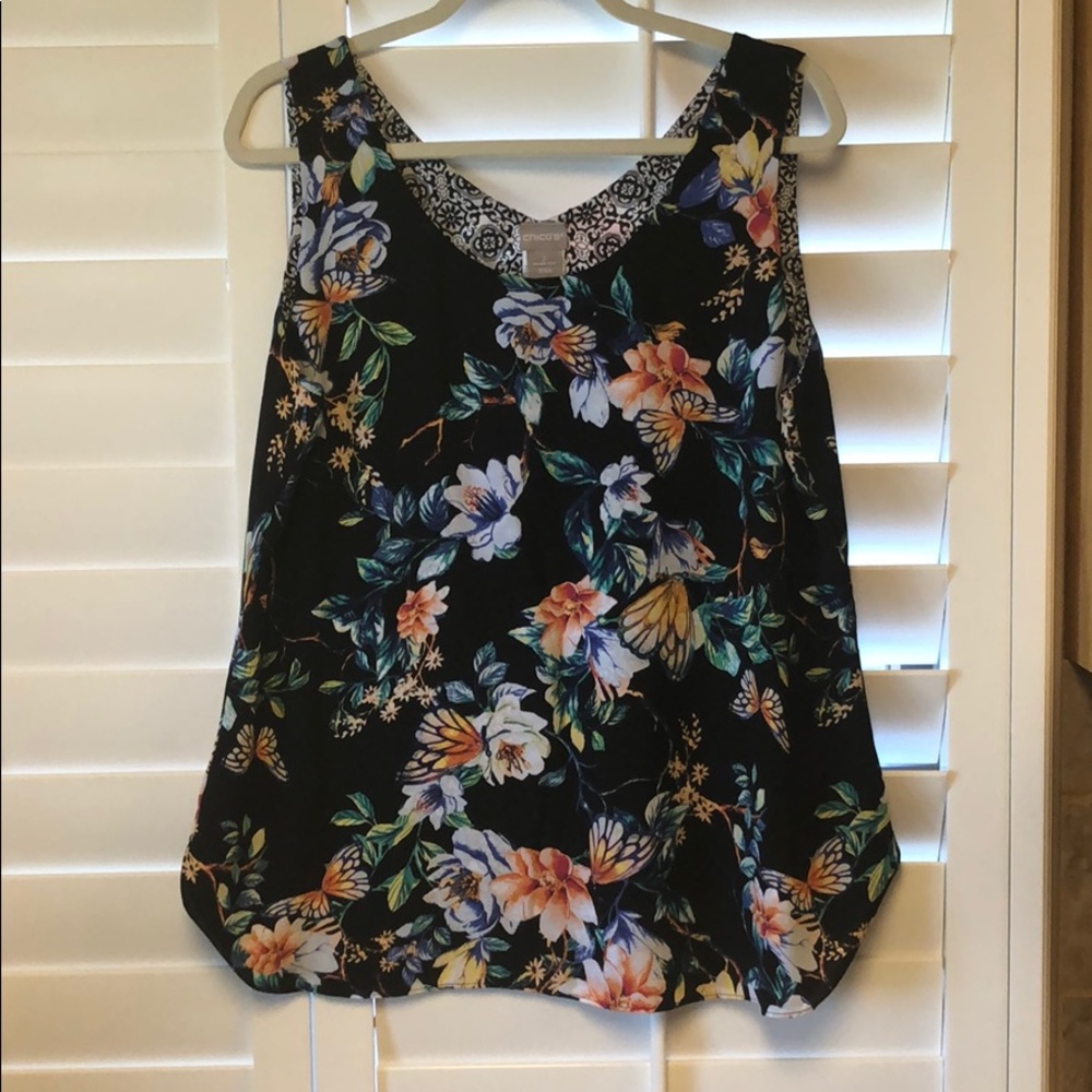 Chico’s reversible blouse size 12/14